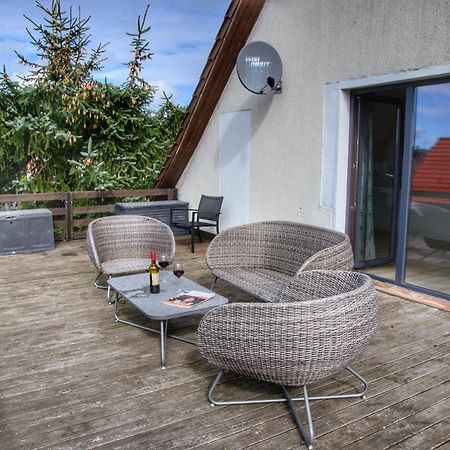 Ostseeferienhaus oberes Apartment Mönkebude Exterior foto