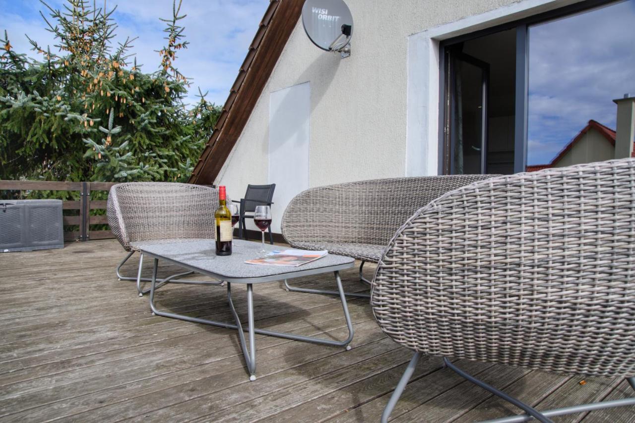 Ostseeferienhaus oberes Apartment Mönkebude Exterior foto